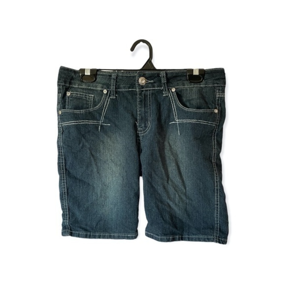 3/$25. Out Jeans Womens Y2K Jean Shorts Ramie Cotton Stretch Long Size 10